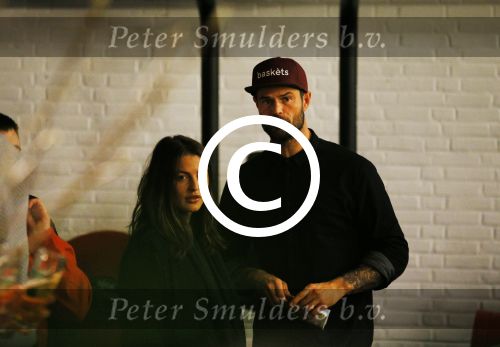 Amsterdam 21 januari 2015
Opening sportschool van Arie Boomsma genaamd Vondelgym. Arie met zijn nieuwe vriendin Romy Houwer