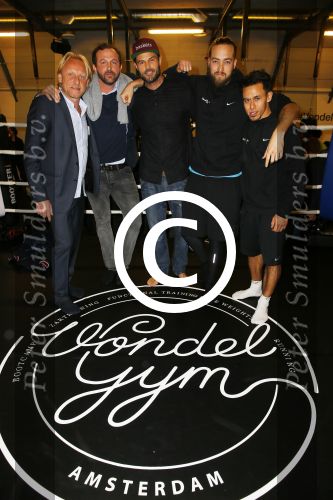 Amsterdam 21 januari 2015
Opening sportschool van Arie Boomsma genaamd Vondelgym. Arie met zijn compagnons