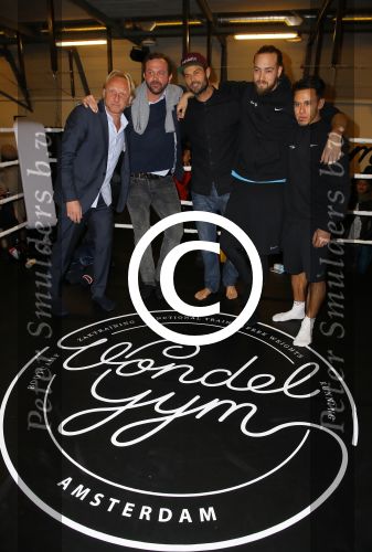 Amsterdam 21 januari 2015
Opening sportschool van Arie Boomsma genaamd Vondelgym. Arie met zijn compagnons
