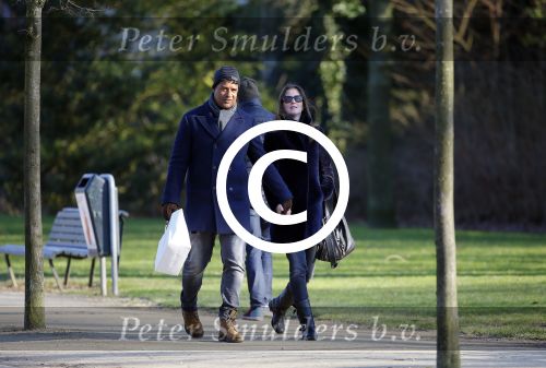 Amsterdam 6 februari 2015
Frank Rijkaard met zijn vrouw Stefanie op de pc hooftstraat en in het vondelpark