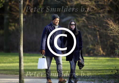 Amsterdam 6 februari 2015
Frank Rijkaard met zijn vrouw Stefanie op de pc hooftstraat en in het vondelpark