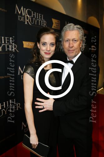Amsterdam 26 januari 2015
Premiere Michiel de Ruyter film in het scheepvaartmuseum met de cast:
de hoofdrolspelers Frank Lammers, Sanne Langelaar, Barry Atsma, Egbert-Jan Weeber, Derek de Lint, Hajo Bruins,  Lieke van Lexmond, Lukas Dijkema, Pip Pellens, Jelle de Jong, Nils Verkooijen, Jules Croiset, Jada Borsato, Tygo Gernandt, Roeland Fernhout, Victor LÃ¶w, Joost Koning, Isa Lammers, Bas van Prooijen, Michael Nierse, Ids van der Krieke, Rein Hofman, Rene van Asten en Tim de Zwar
Hajo Bruins met vriendin