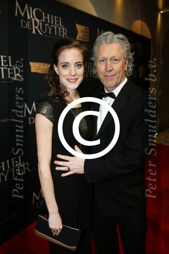 Amsterdam 26 januari 2015
Premiere Michiel de Ruyter film in het scheepvaartmuseum met de cast:
de hoofdrolspelers Frank Lammers, Sanne Langelaar, Barry Atsma, Egbert-Jan Weeber, Derek de Lint, Hajo Bruins,  Lieke van Lexmond, Lukas Dijkema, Pip Pellens, Jelle de Jong, Nils Verkooijen, Jules Croiset, Jada Borsato, Tygo Gernandt, Roeland Fernhout, Victor LÃ¶w, Joost Koning, Isa Lammers, Bas van Prooijen, Michael Nierse, Ids van der Krieke, Rein Hofman, Rene van Asten en Tim de Zwar
Hajo Bruins met vriendin
