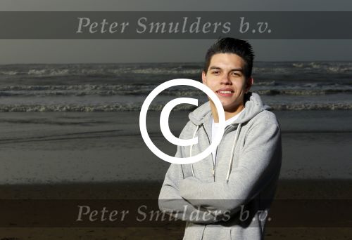 Bloemendaal 8 februari 2015
Jordy Maas op het strand bij Bloemendaal