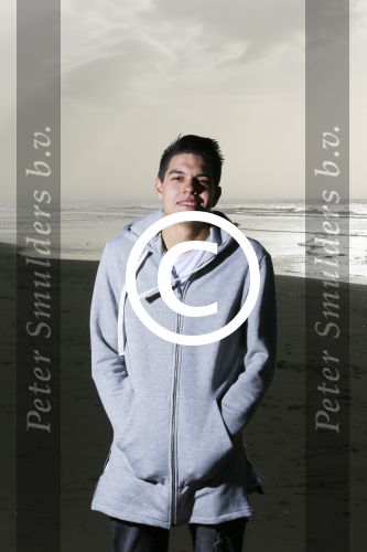 Bloemendaal 8 februari 2015
Jordy Maas op het strand bij Bloemendaal