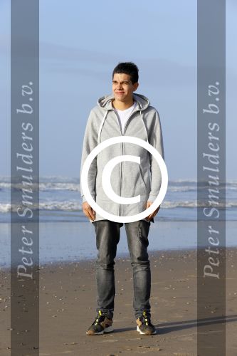 Bloemendaal 8 februari 2015
Jordy Maas op het strand bij Bloemendaal