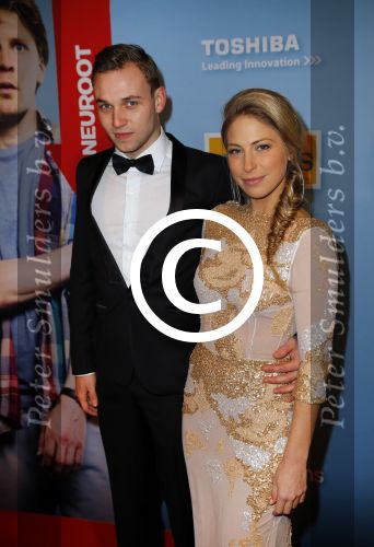 Amsterdam 19 januari 2015
Premiere Homies in Tuschinski.
Sarah Chronis met vriend Kay Greidanus
