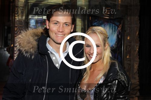 Amsterdam 30 januari 2010
Premiere de prinses en de kikker in Tuschinski. Kimberly Klaver met vriend
Peter Smulders bv