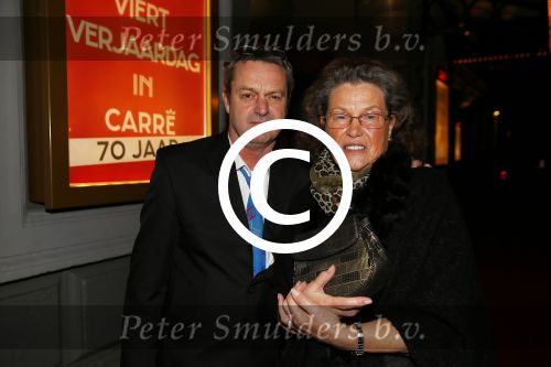 Amsterdam 2 februari 2015
Willeke Alberti viert haar 60 jarig artiesten jubileum in Carre en haar 70e verjaardag.
Lenie Bambergen met zoon