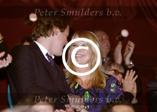 Amsterdam 2 februari 2015
Linda de Mol en Jeroen Rietbergen bij jubileum concert Willeke Alberti in Carre