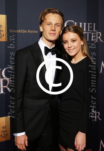 Amsterdam 26 januari 2015
Premiere Michiel de Ruyter film in het scheepvaartmuseum 
Luca Borsato met vriendin