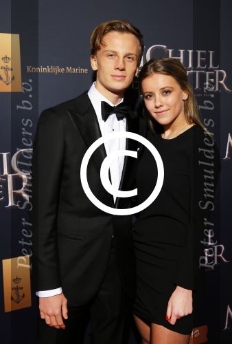 Amsterdam 26 januari 2015
Premiere Michiel de Ruyter film in het scheepvaartmuseum 
Luca Borsato met vriendin