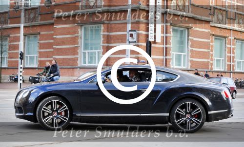 Amsterdam 31 januari 2015
Mark Teurlings met zijn vrouw Yvette in zijn Bentley.
