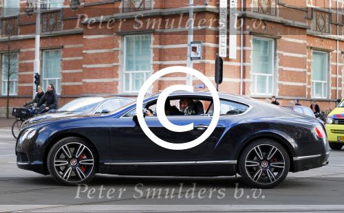 Amsterdam 31 januari 2015
Mark Teurlings met zijn vrouw Yvette in zijn Bentley.