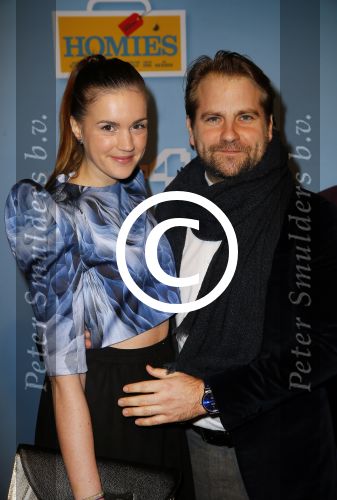 Amsterdam 19 januari 2015
Premiere Homies in Tuschinski.
Marly v d Velden met vriend