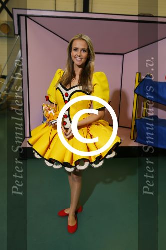 Purmerend 7 februari 2015
Monique Smit zwanger aan het repeteren voor haar nieuwe kindershow.
