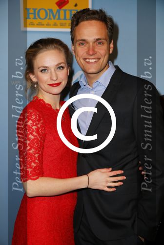Amsterdam 19 januari 2015
Premiere Homies in Tuschinski.
Pip Pellens met vriend Pim Wessels
