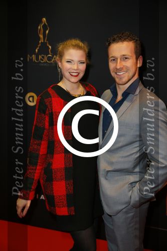 Utrecht 7 januari 2015
Musical awards gala in het Beatrix theater.
Sylvia Boone en Yannick Plugers