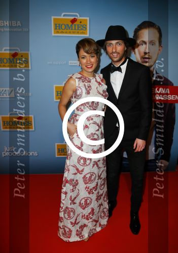 Amsterdam 19 januari 2015
Premiere Homies in Tuschinski. Terence Schreurs met stylist Tommie