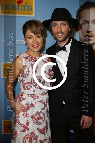 Amsterdam 19 januari 2015
Premiere Homies in Tuschinski. Terence Schreurs met stylist Tommie