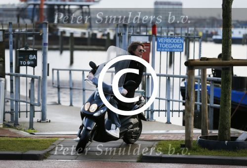 Amsterdam 1 februari 2015
Tygo Gernandt op zijn scooter.