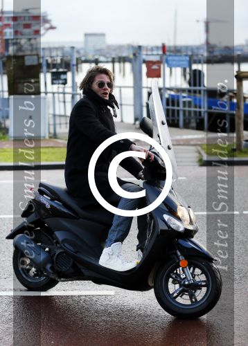 Amsterdam 1 februari 2015
Tygo Gernandt op zijn scooter.
