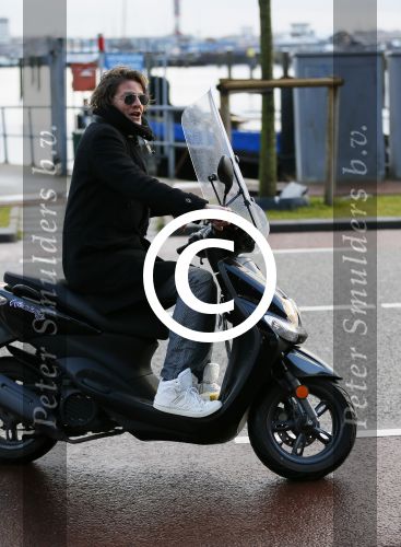Amsterdam 1 februari 2015
Tygo Gernandt op zijn scooter.