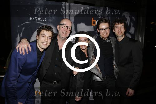 Amsterdam 4 februari 2016
Premiere Herman Brood in nieuwe de la mar.
Bart Chabot met vrouw en zoons
