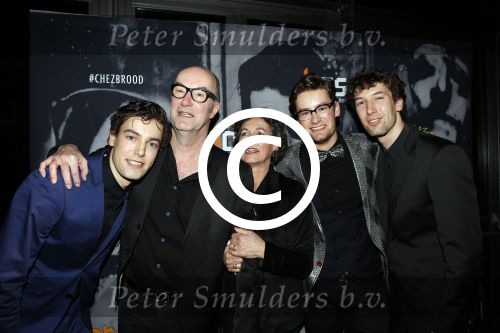 Amsterdam 4 februari 2016
Premiere Herman Brood in nieuwe de la mar.
Bart Chabot met vrouw en zoons