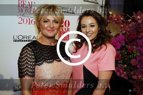 Amsterdam 18 januari 2016
Uitreiking Beau monde awards in het Amstel Hotel.
Caroline Tensen met dochter Lot