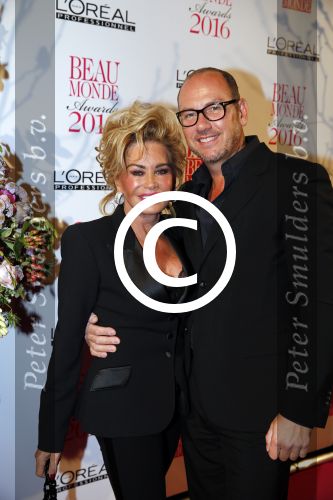Amsterdam 18 januari 2016
Uitreiking Beau monde awards in het Amstel Hotel.
Connie Breukhoven met partner Eugene v Dun