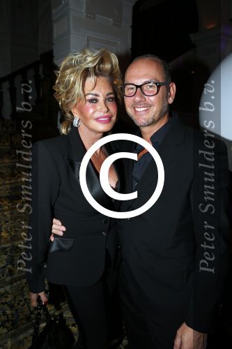 Amsterdam 18 januari 2016
Uitreiking Beau monde awards in het Amstel Hotel.
Connie Breukhoven met partner Eugene v Dun