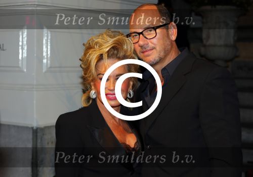 Amsterdam 18 januari 2016
Uitreiking Beau monde awards in het Amstel Hotel.
Connie Breukhoven met partner Eugene v Dun