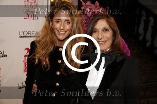 Amsterdam 18 januari 2016
Uitreiking Beau monde awards in het Amstel Hotel.
Danie Bles met moeder