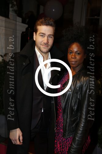Amsterdam 18 januari 2016
Uitreiking Beau monde awards in het Amstel Hotel.
Dave Mantel met zijn vriendin