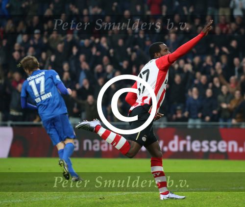 Eindhoven, 24 Januari 2016
PSV-FC Twente, eindstand 4-2  Kompetitie Seizoen 2015/2016
Florian Jozefzoon scoort 4-2