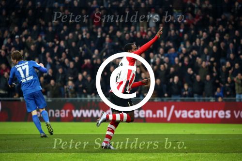 Eindhoven, 24 Januari 2016
PSV-FC Twente, eindstand 4-2  Kompetitie Seizoen 2015/2016
Florian Jozefzoon scoort 4-2