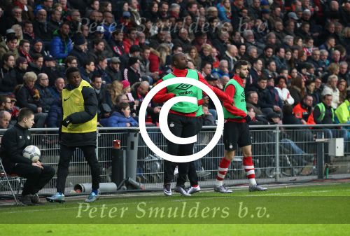 Eindhoven, 24 Januari 2016
PSV-FC Twente, eindstand 4-2  Kompetitie Seizoen 2015/2016
Gaston Pereiro en Jetro Willems als invaller