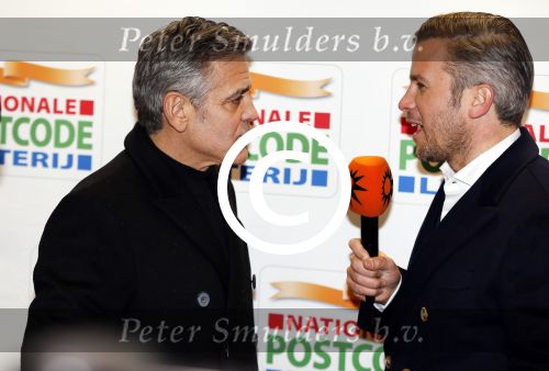 Amsterdam 26 januari 2016
Goed geld gala van de nationale postcode loterij in carre met als hoofdgast George Clooney.
Winston Gerschtanowitz interviewt hem