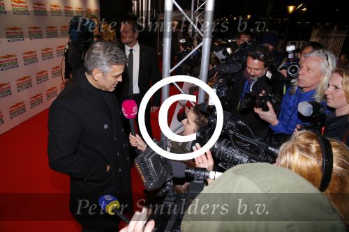 Amsterdam 26 januari 2016
Goed geld gala van de nationale postcode loterij in carre met als hoofdgast George Clooney.
Winston Gerschtanowitz interviewt hem
