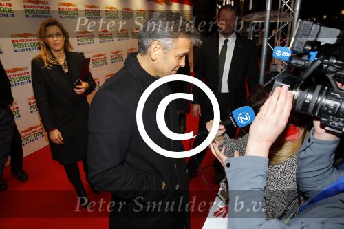 Amsterdam 26 januari 2016
Goed geld gala van de nationale postcode loterij in carre met als hoofdgast George Clooney.
Winston Gerschtanowitz interviewt hem