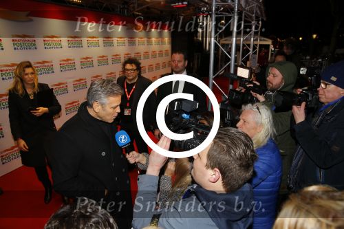 Amsterdam 26 januari 2016
Goed geld gala van de nationale postcode loterij in carre met als hoofdgast George Clooney.
Winston Gerschtanowitz interviewt hem