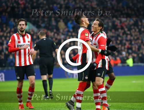 Eindhoven, 24 Januari 2016
PSV-FC Twente, eindstand 4-2  Kompetitie Seizoen 2015/2016
Hector Moreno scoort 1-0 en 2-0
