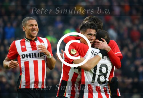 Eindhoven, 24 Januari 2016
PSV-FC Twente, eindstand 4-2  Kompetitie Seizoen 2015/2016
Hector Moreno scoort 1-0 en 2-0