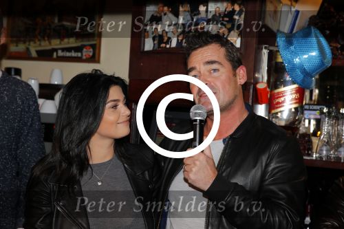 Amsterdam 28 januari 2016 
Presentatie heel Holland zingt Hazes met aanwezig, Roxeanne Hazes Andre Hazes (met vriendin Monique) Jeroen v d Boom Lange Frans Danny de Munk en Sjors v d Panne.
