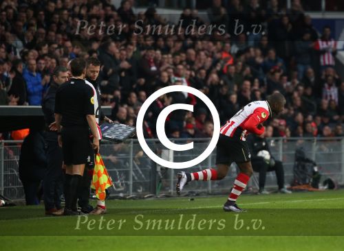 Eindhoven, 24 Januari 2016
PSV-FC Twente, eindstand 4-2  Kompetitie Seizoen 2015/2016
Jetro Willems voor de eerste maal ingevallen na een zware blessure