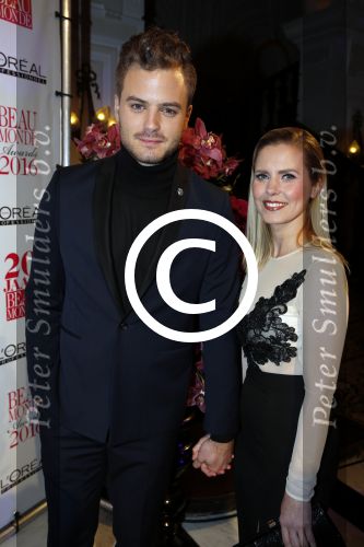 Amsterdam 18 januari 2016
Uitreiking Beau monde awards in het Amstel Hotel.
Jim bakkum met vrouw