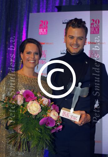 Amsterdam 18 januari 2016
Uitreiking Beau monde awards in het Amstel Hotel.
Jim bakkum met vrouw