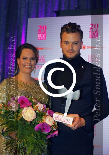 Amsterdam 18 januari 2016
Uitreiking Beau monde awards in het Amstel Hotel.
Jim bakkum met vrouw