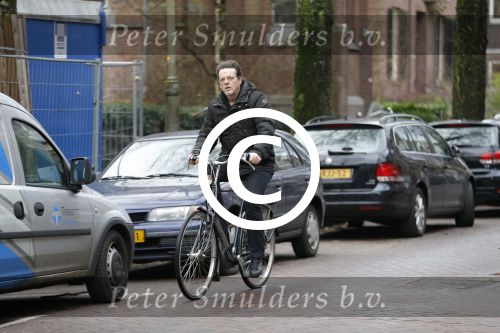 Amsterdam 27 januari 2016 
Kees Prins op de fiets in Amsterdam